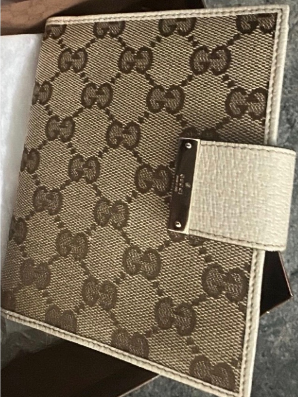 Gucci 2007 GG Vintage Canvas Agenda Planner